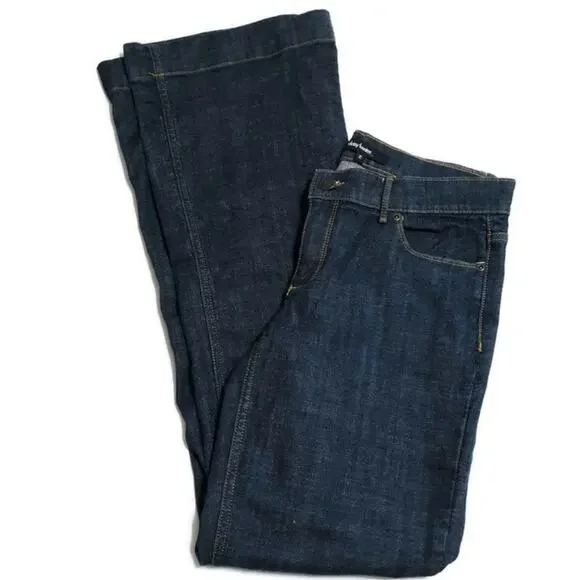 Y2K style dark wash sz 2 straight to flare leg vintage 90s 2000s Daisy Fuentes - Picture 1 of 9